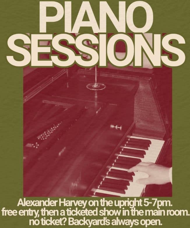 Piano Sessions w' Alexander Harvey poster
