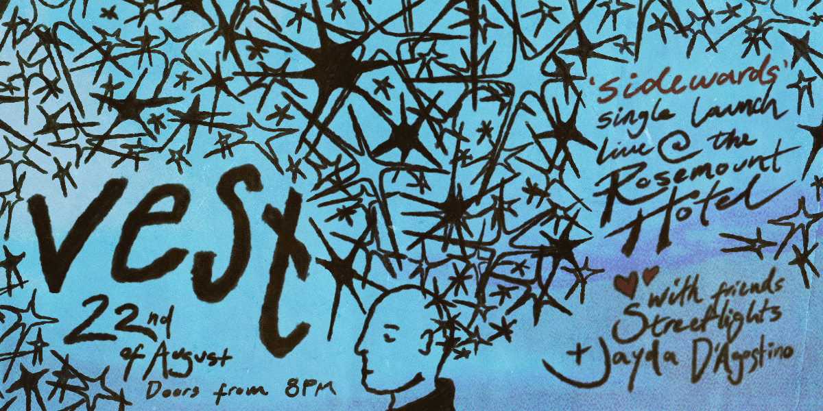 Vest "Sidewards" Single Launch poster